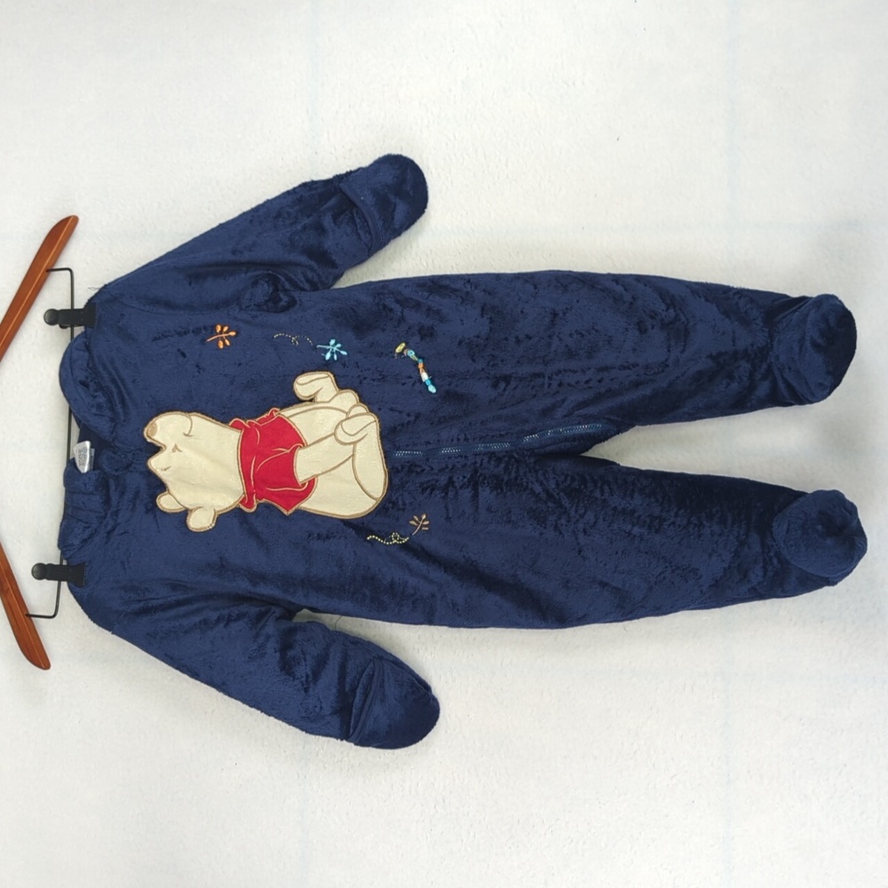 Disney Pooh Bear Baby Winter Outdoor Hooded‎ Onesie 18 Months